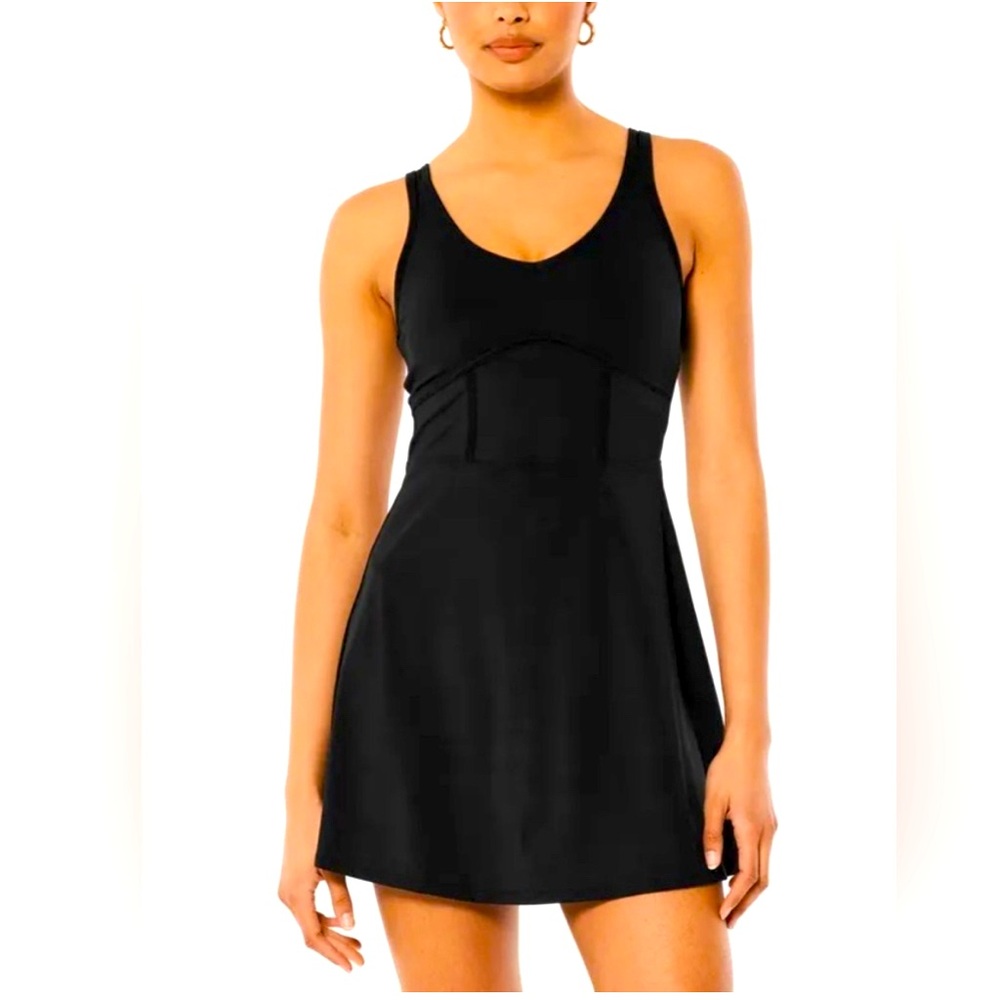 Gilly Hicks Active Energize Scoop Dress – Size XS – Black (by Hollister)